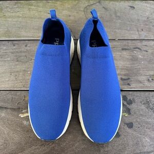 Prada Royal Blue Slip-On Sneakers
